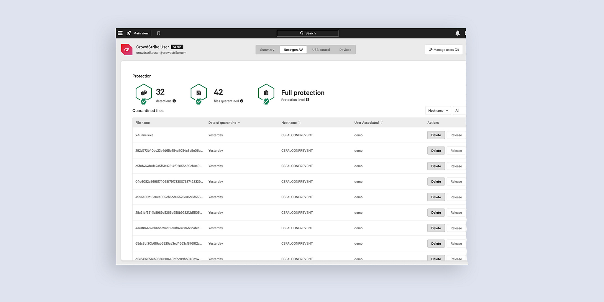 Product screenshot